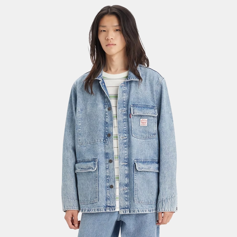 Levi's Broadway Enigneer Coat Med Indigo - Flat Fi