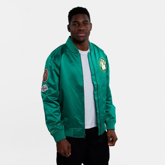 Mitchell & Ness NBA Boston Celtics Lightweight Satin Bomber Ανδρικό Μπουφαν