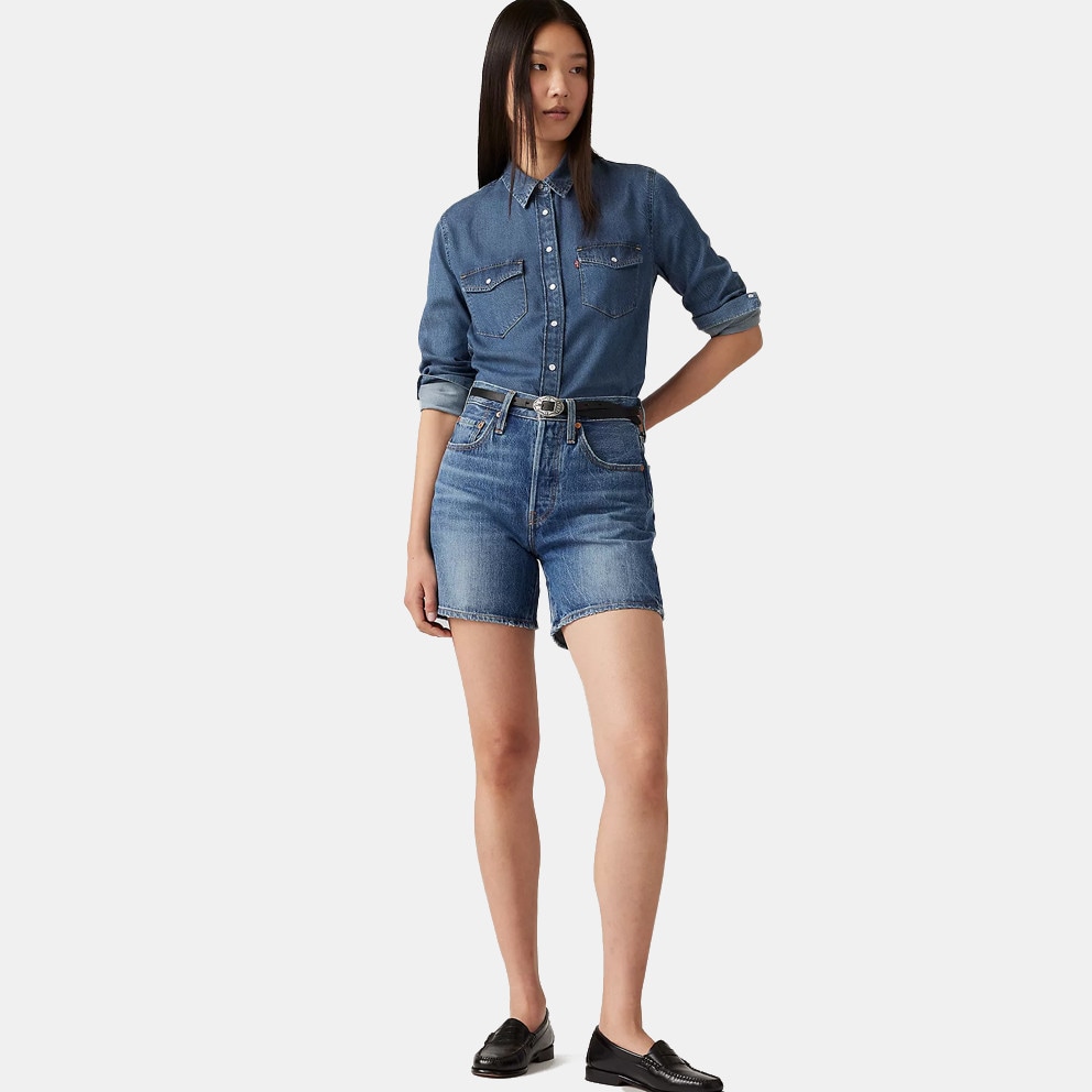 Levi's 501® Mid Thigh Short Med Indigo - Worn In