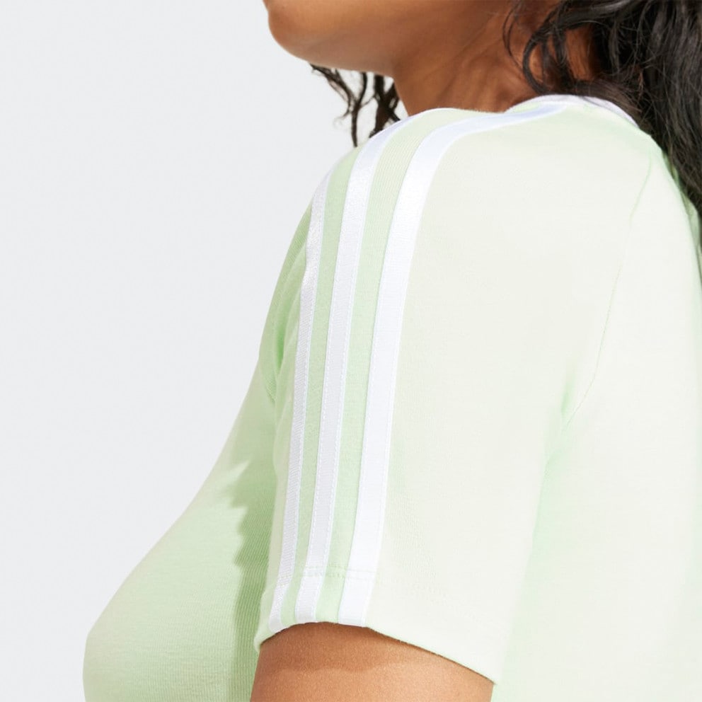 adidas Originals 3 Stripe Baby Tee Γυναικείο Cropped T-shirt