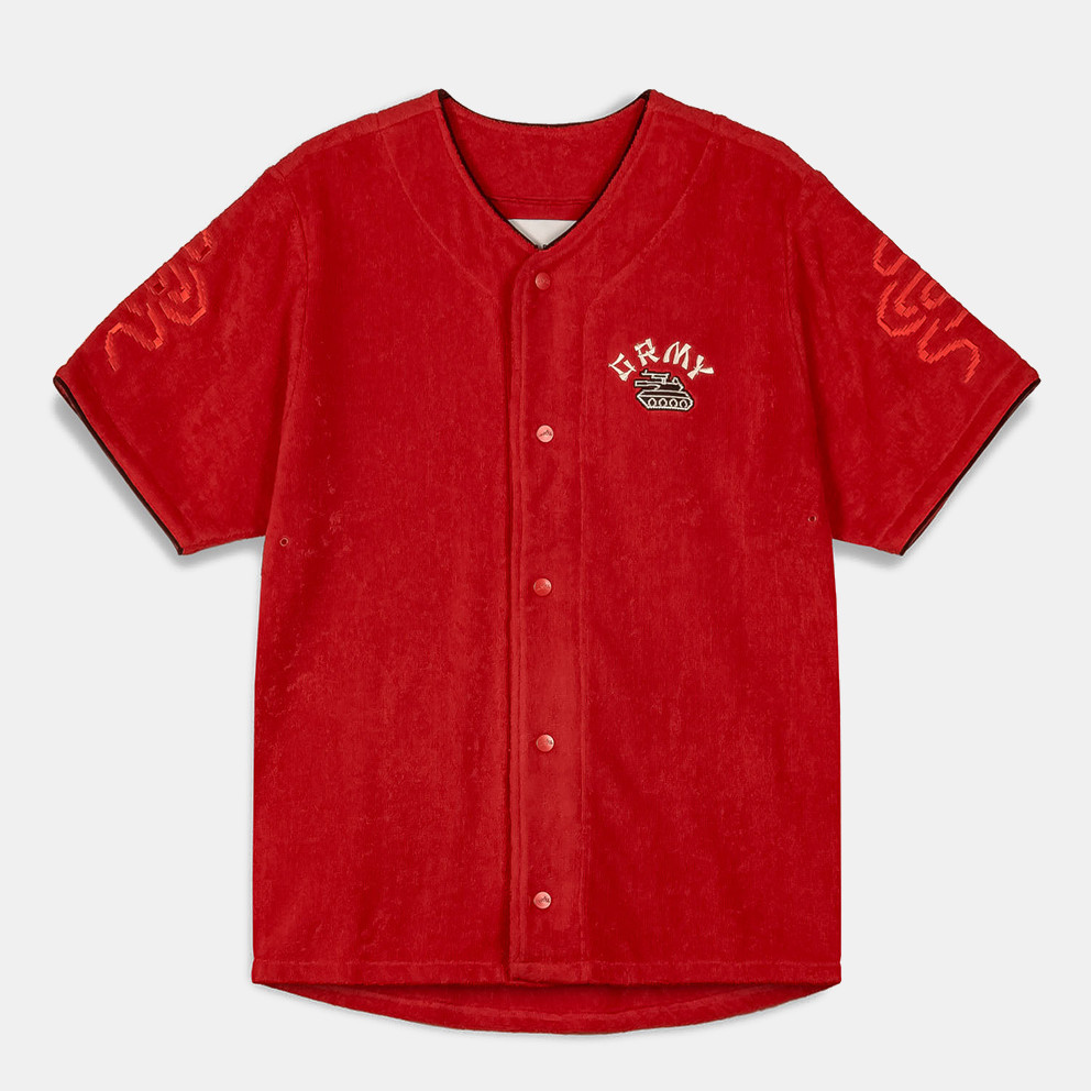 Grimey Lucky Dragon Terry Towelling Baseball Unisex T-Shirt