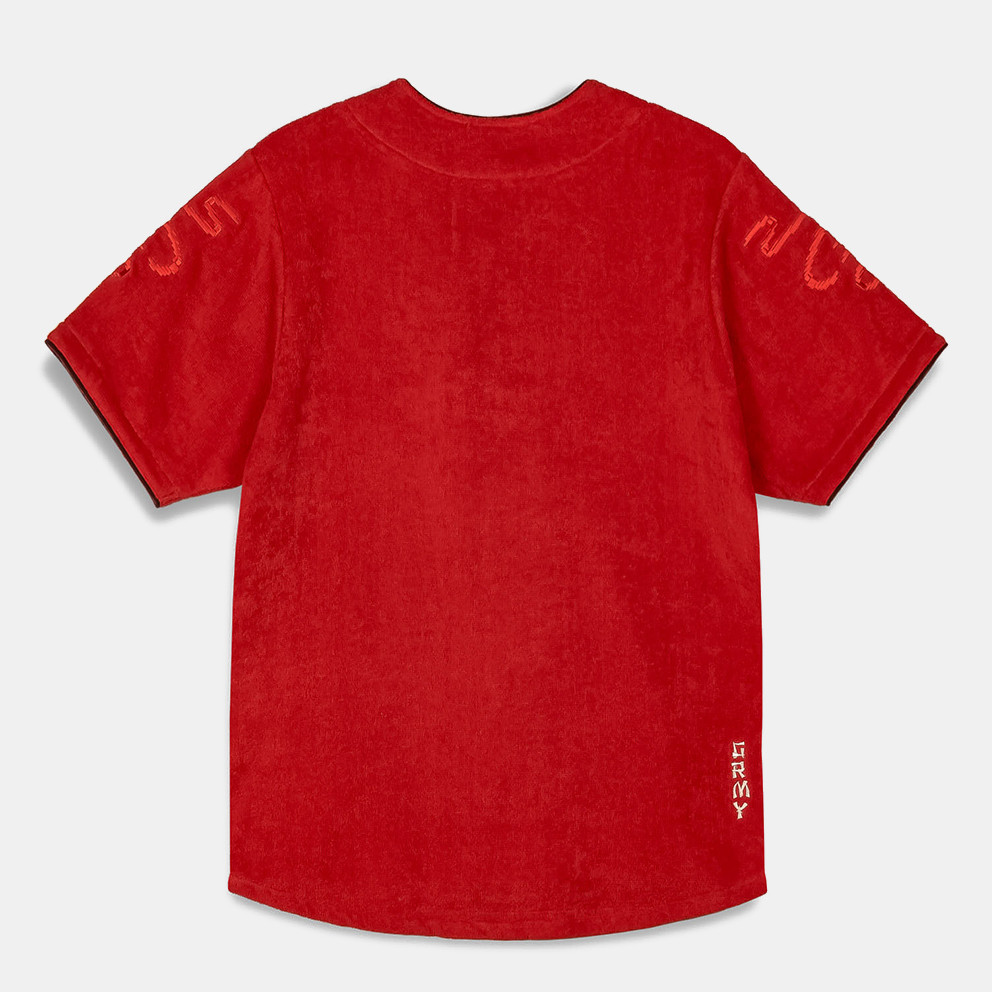 Grimey Lucky Dragon Terry Towelling Baseball Unisex T-Shirt