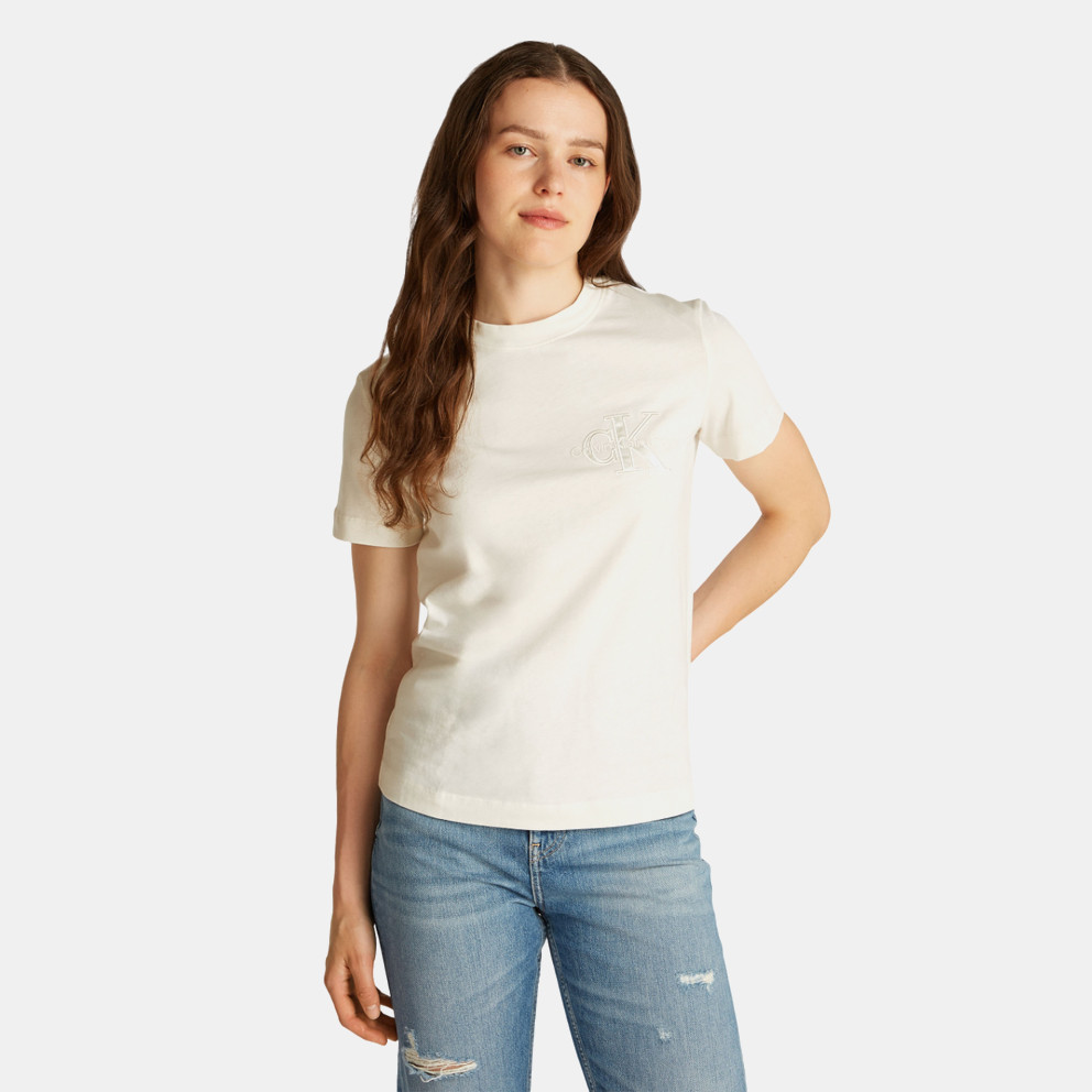 Calvin Klein Satin Applique Γυναικείο T-shirt