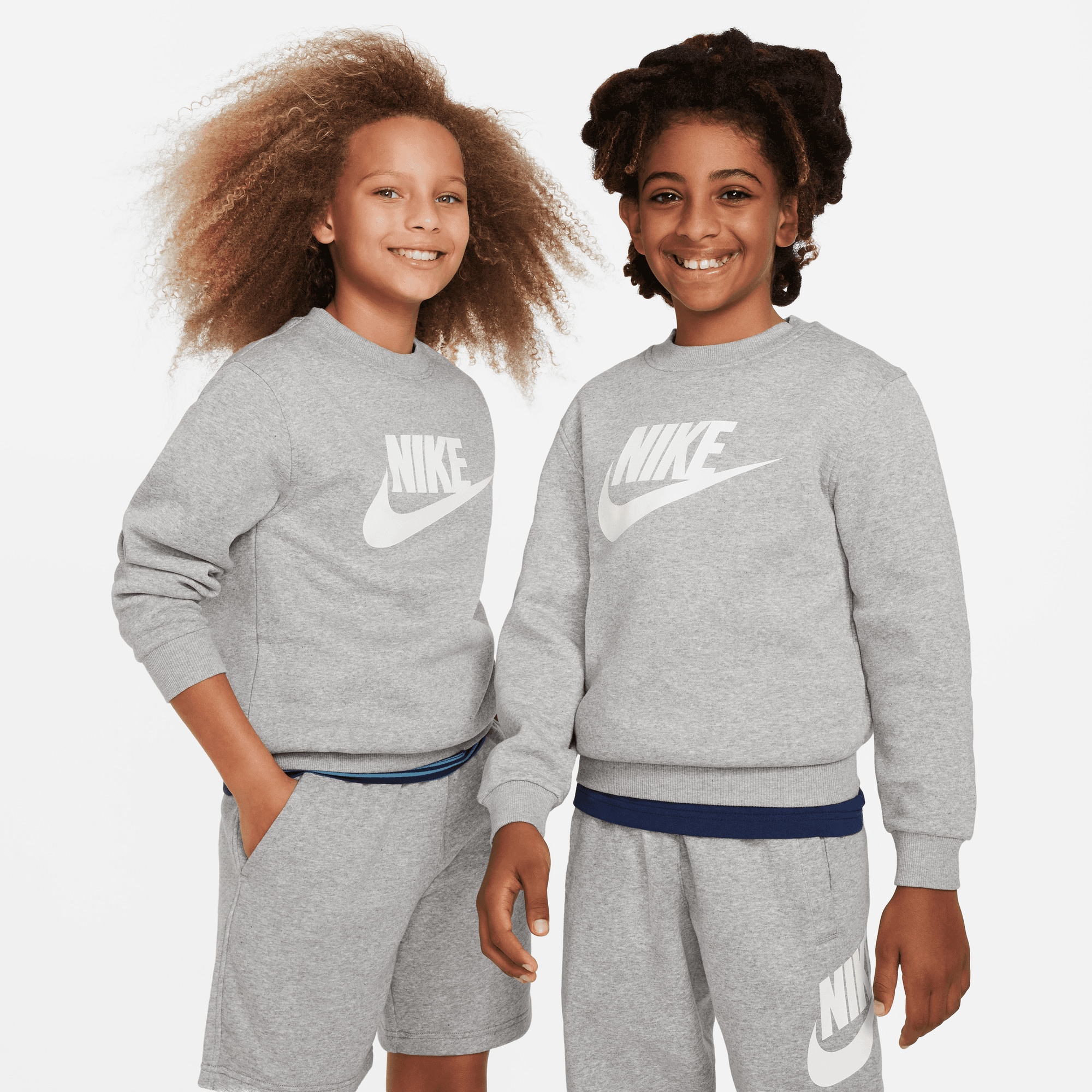 Nike Nike Kids' Club Flee Crew HBR Παιδικό Φούτερ (9000190235_4400)