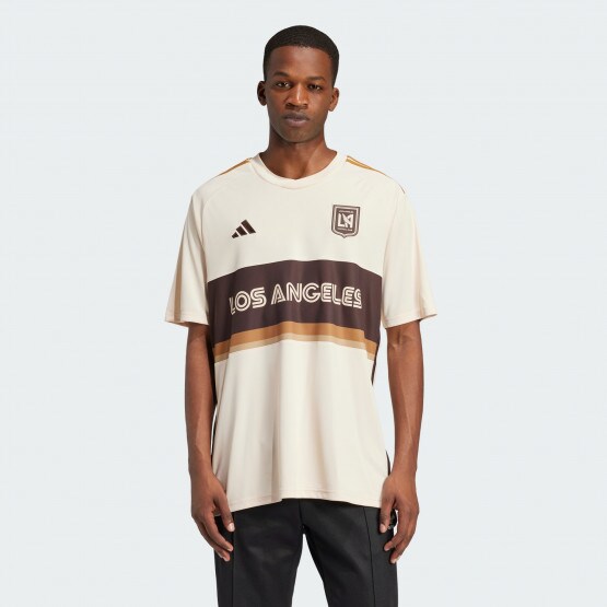 adidas Los Angeles FC 24 25 Third Authentic Football Jersey Beige IN4291