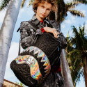 Sprayground Black Quilted Irridescent Unisex Backpack 20L