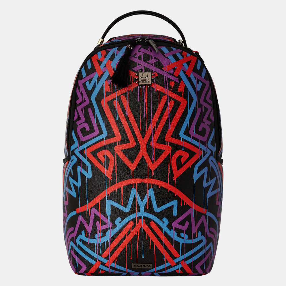 Sprayground Ai Tribal Pattern Unisex Backpack 20L