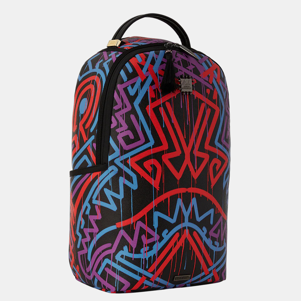 Sprayground Ai Tribal Pattern Unisex Backpack 20L