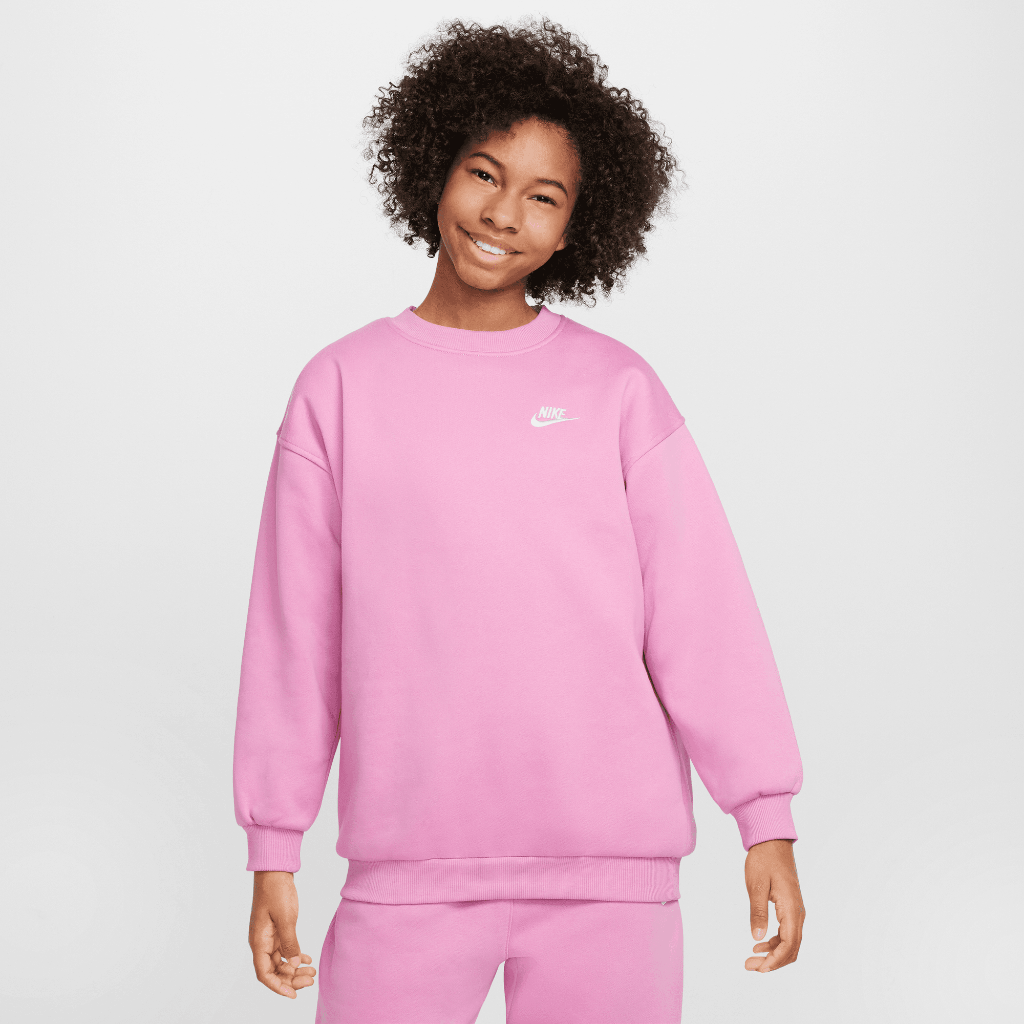 Nike Nike Steertwear Club Flee Oversized Crew LBR Παιδική Μακρυμάνικη Μπλούζα (9000191201_42843)