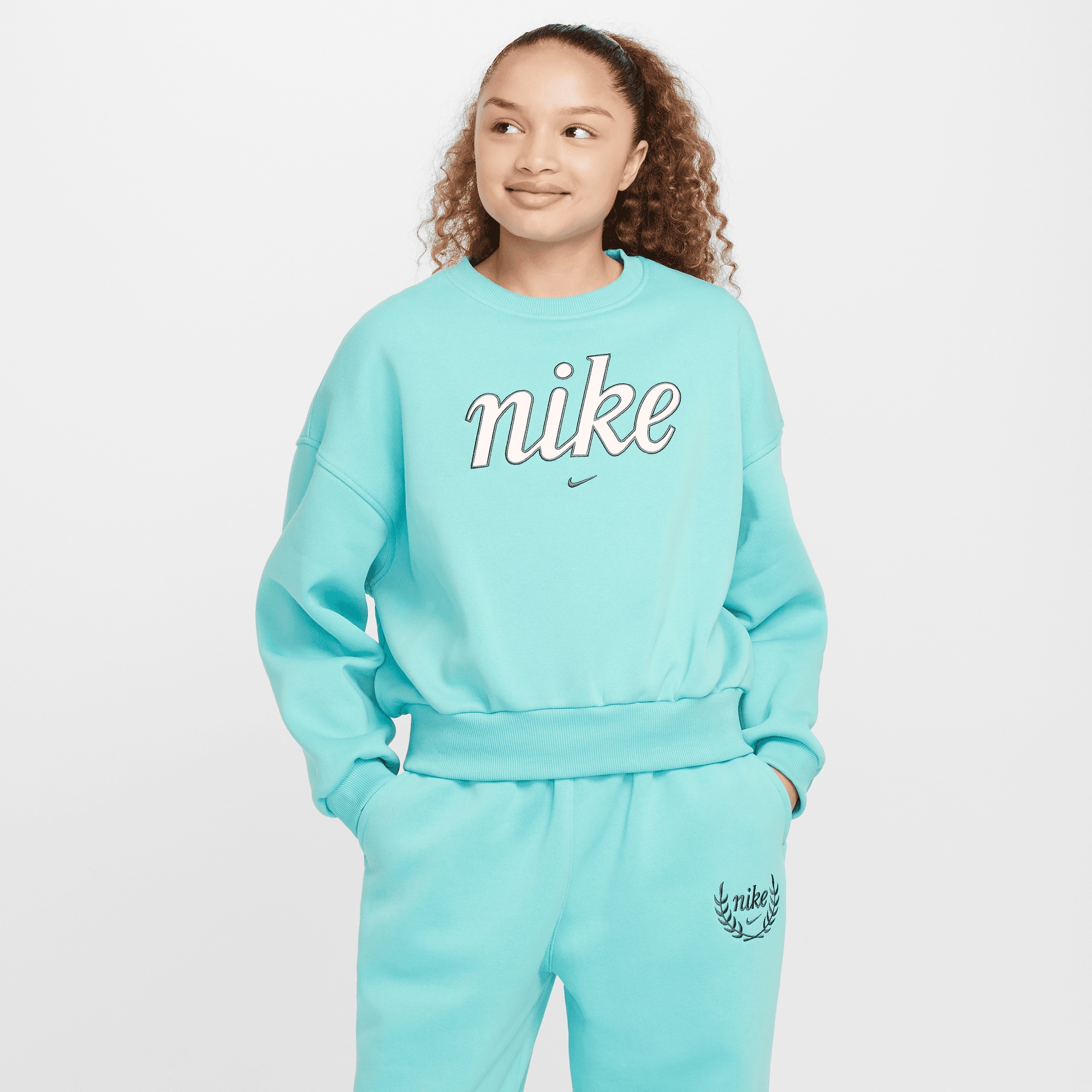 Nike Nike Steertwear Club Flee Boxy Crew GX Star Παιδικό Φούτερ (9000190785_79032)