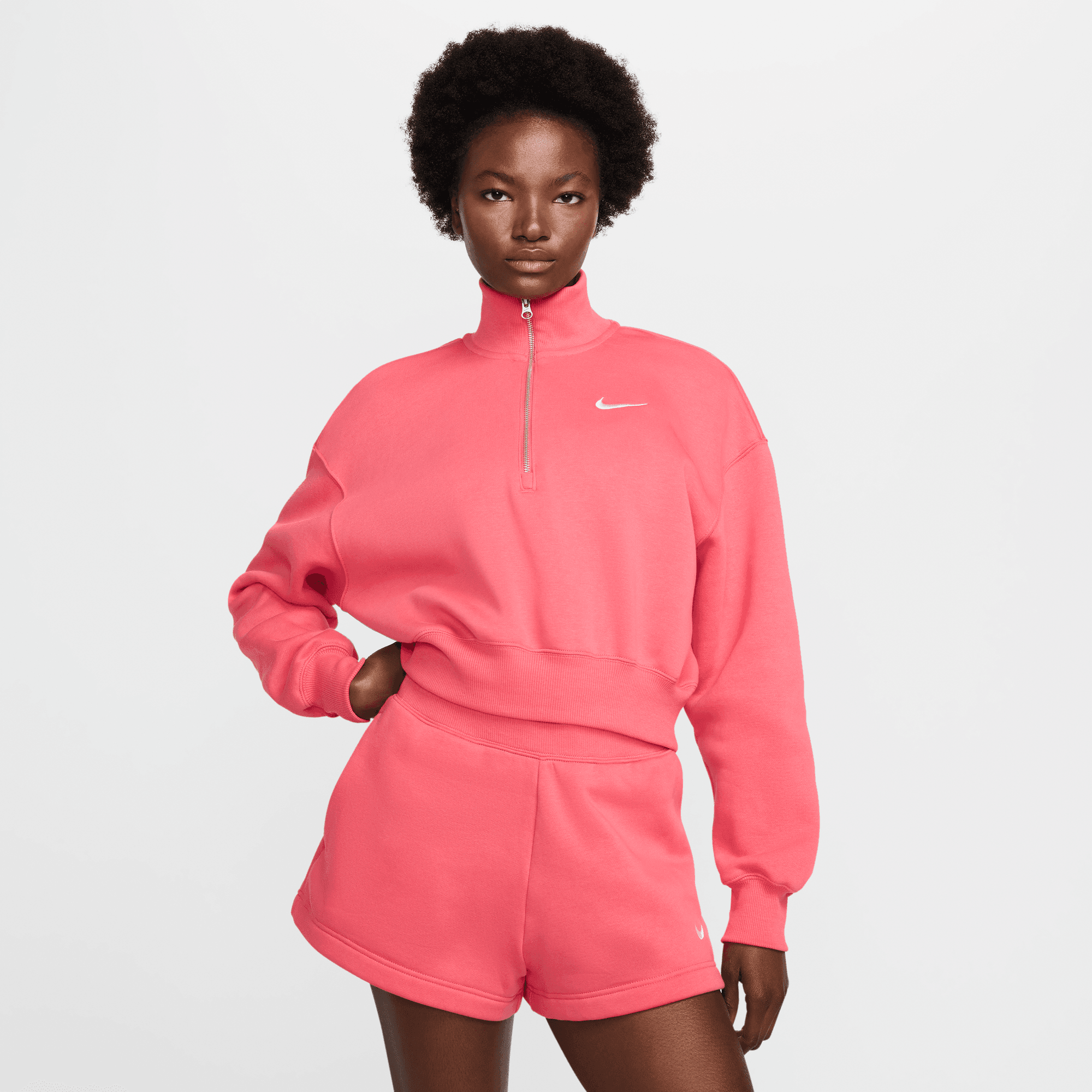 Nike Nike Steertwear Phoenix Flee Quarter Zip Crop Γυναικείο Φούτερ (9000191672_79220) 2025