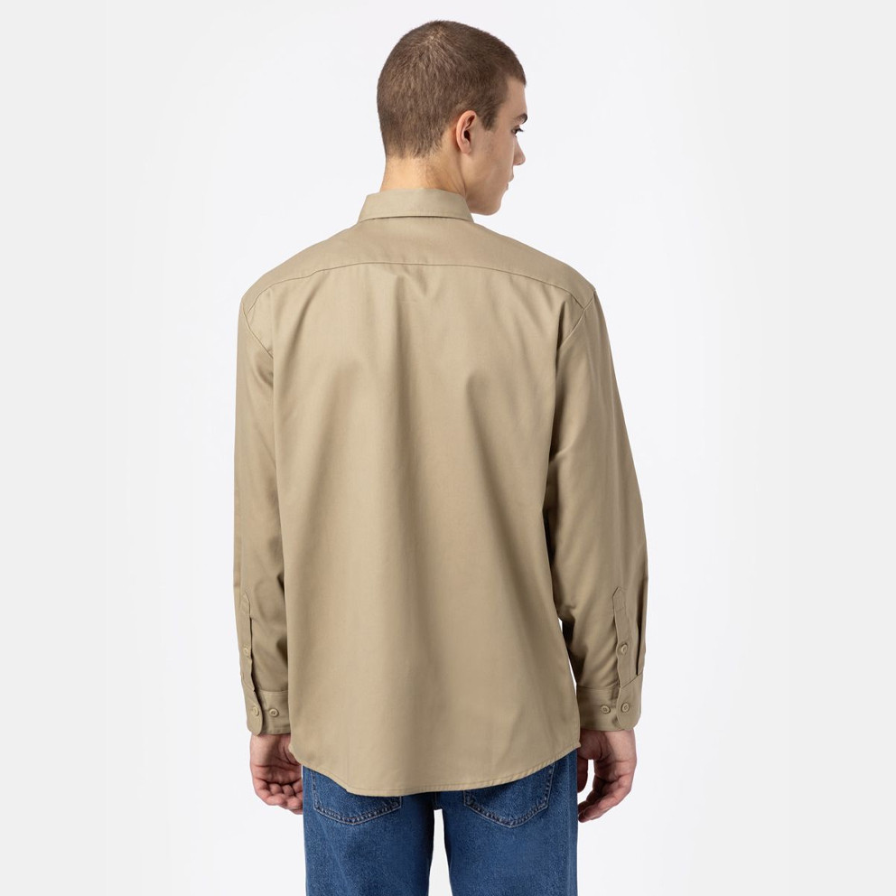 Dickies Work Shirt Ls Rec Khaki (9000189140_1626) φωτογραφία