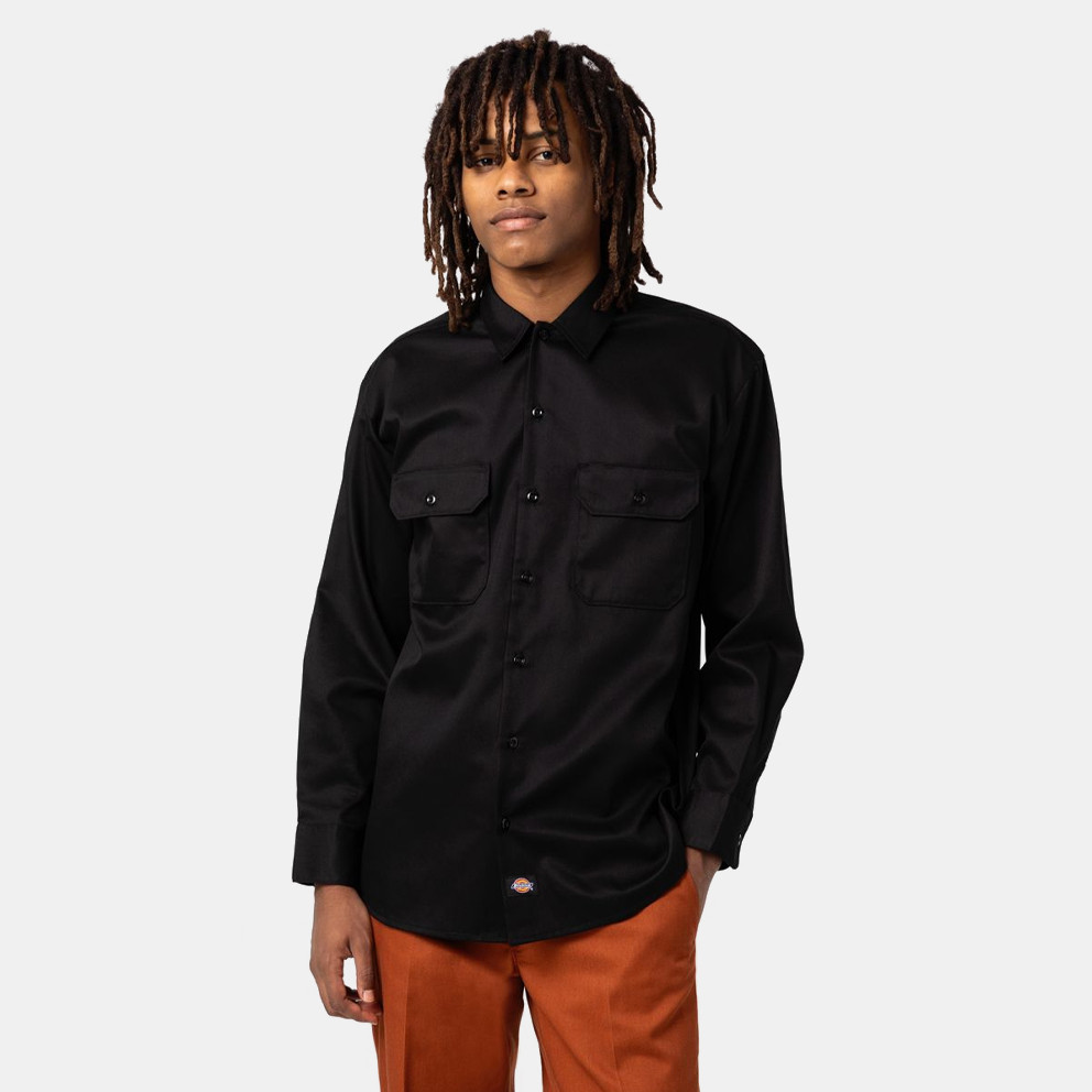 Dickies Dickies Work Shirt Ls Rec Black (9000189152_1469)