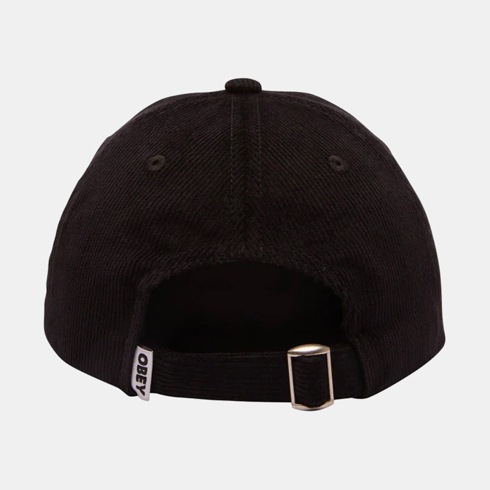 Obey Lowercase Corduroy 6 Panel Strapback Hat