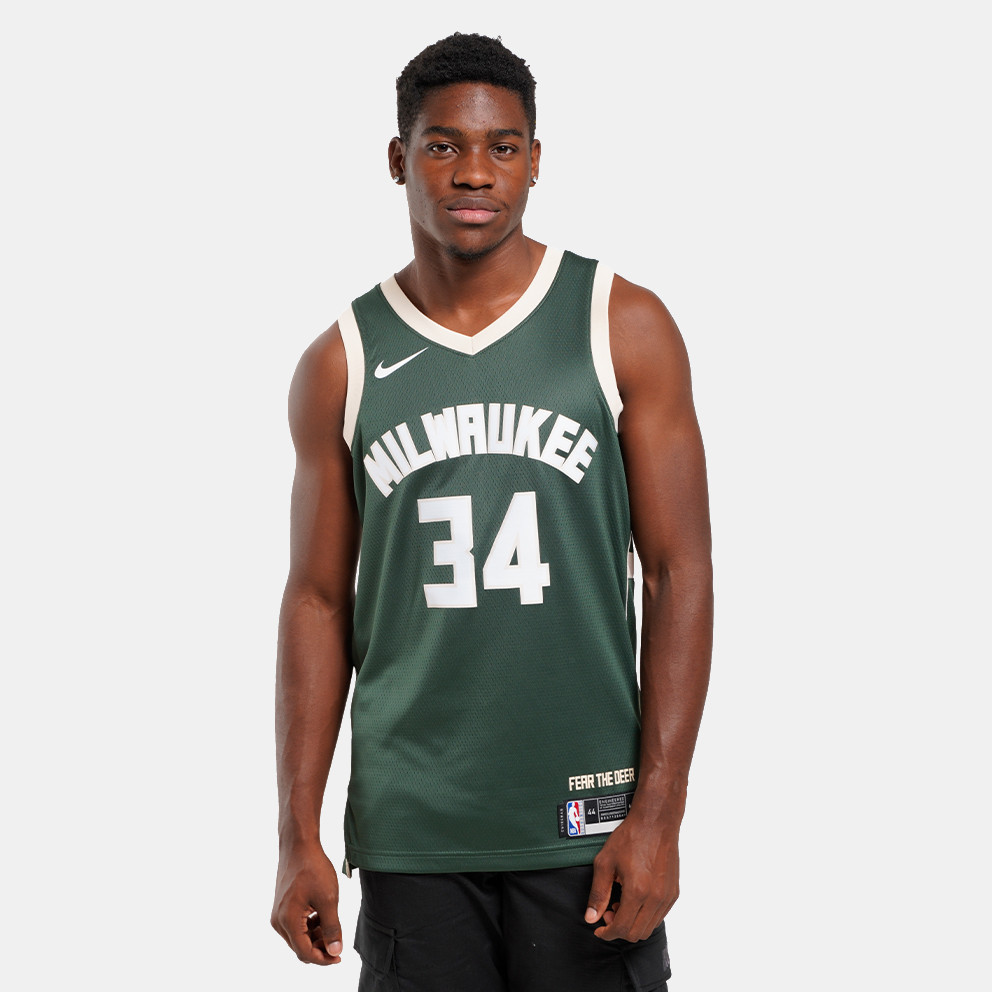 Nike Nike NBA Giannis Antetokounmpo Milwaukee Bucks Icon Edition 2022/23 Swingman Dri-FIT Μπασκετική Φανέλα (9000110237_40564)