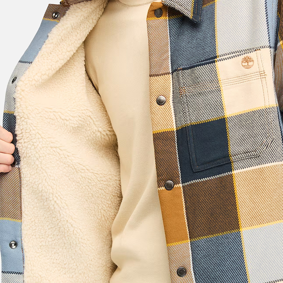 Timberland Sherpa Lined Plaid Overshirt