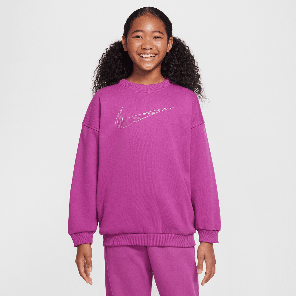 Nike Nike Steertwear Club Flee Crew Shine Παιδική Μπλούζα Μακρύ Μανίκι (9000190395_78860)