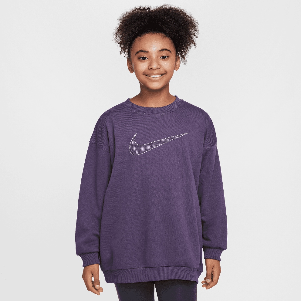 Nike Nike Steertwear Club Flee Crew Shine Παιδική Μπλούζα Μακρύ Μανίκι (9000190432_79037)