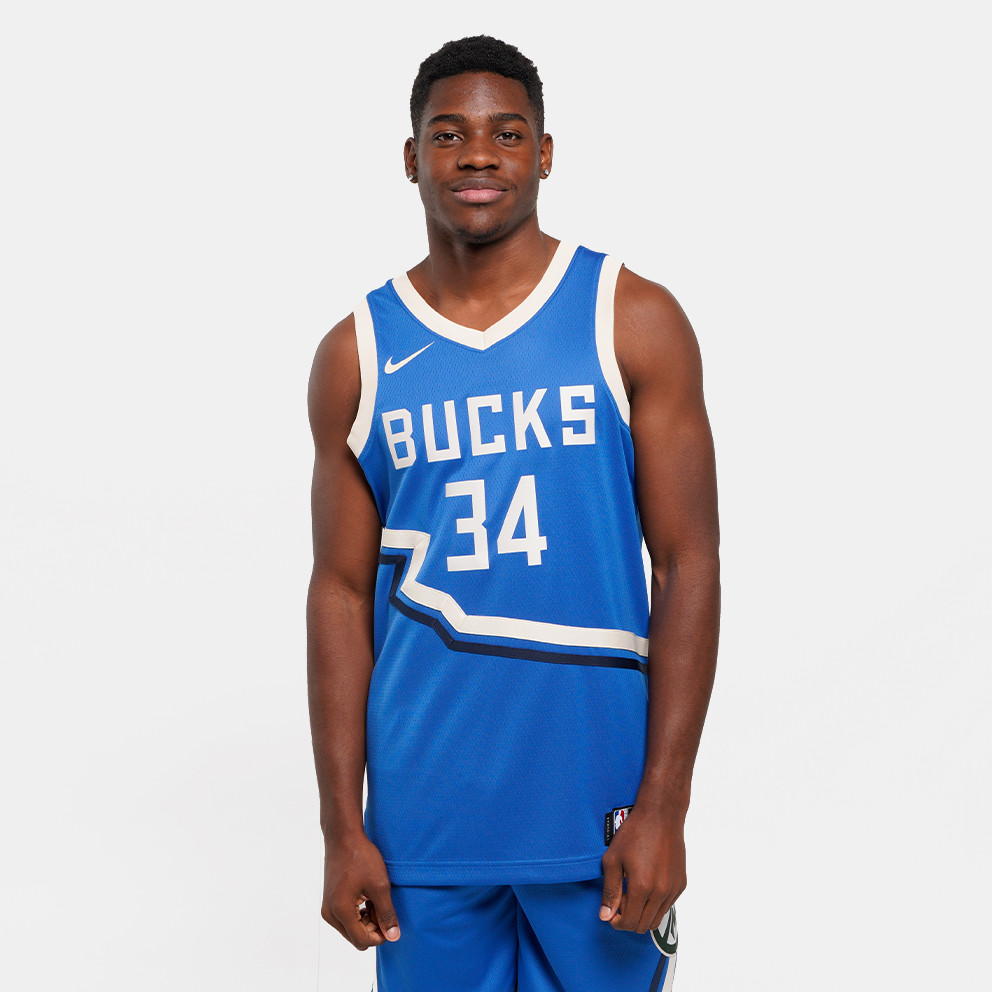 Nike Nike NBA City Edition Giannis Antetokounmpo Milwaukee Bucks Ανδρική Μπασκετική Φανέλα (9000197313_46809)