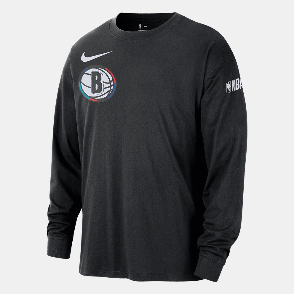 Nike NBA City Edition Brooklyn Nets Ανδρική Μπασκετική Μακρυμάνικη Μπλούζα