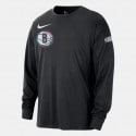 Nike NBA City Edition Brooklyn Nets Ανδρική Μπασκετική Μακρυμάνικη Μπλούζα