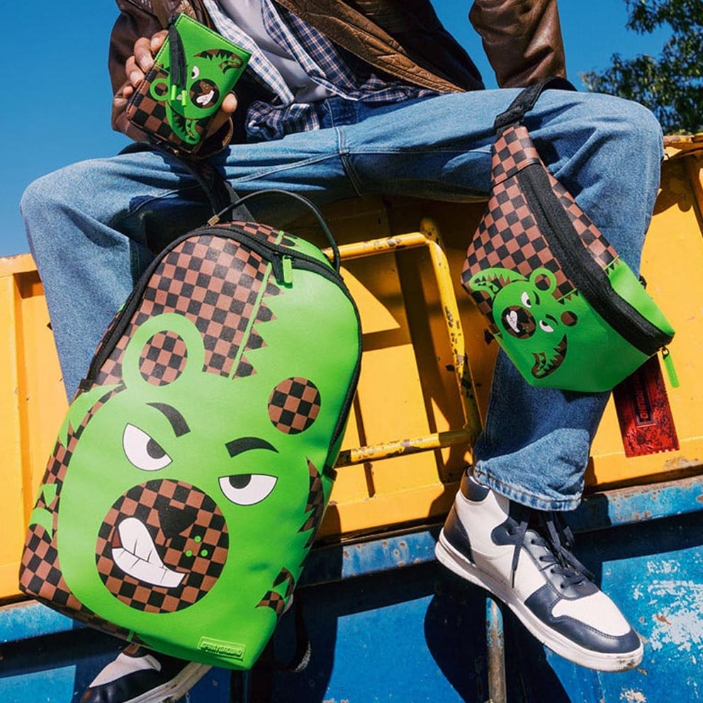 Sprayground Green Money Bear Split Dlxsv Backpack