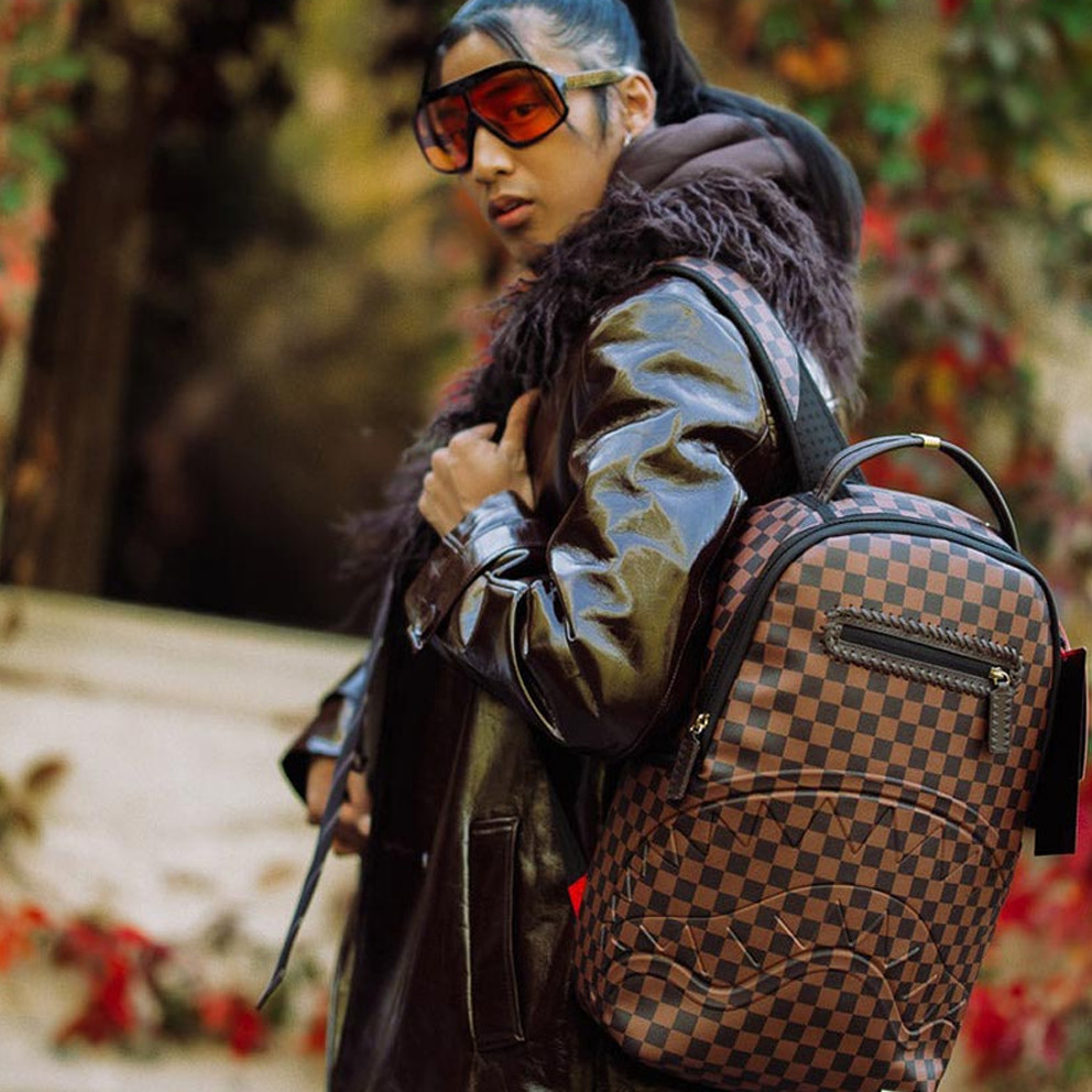 Sprayground Core Embossed Check Backpack