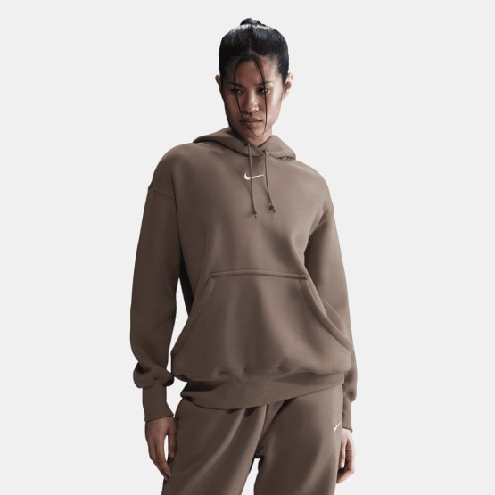 Nike Phoenix Fleece Os Γυναικεία Μπλούζα με Κουκούλα 