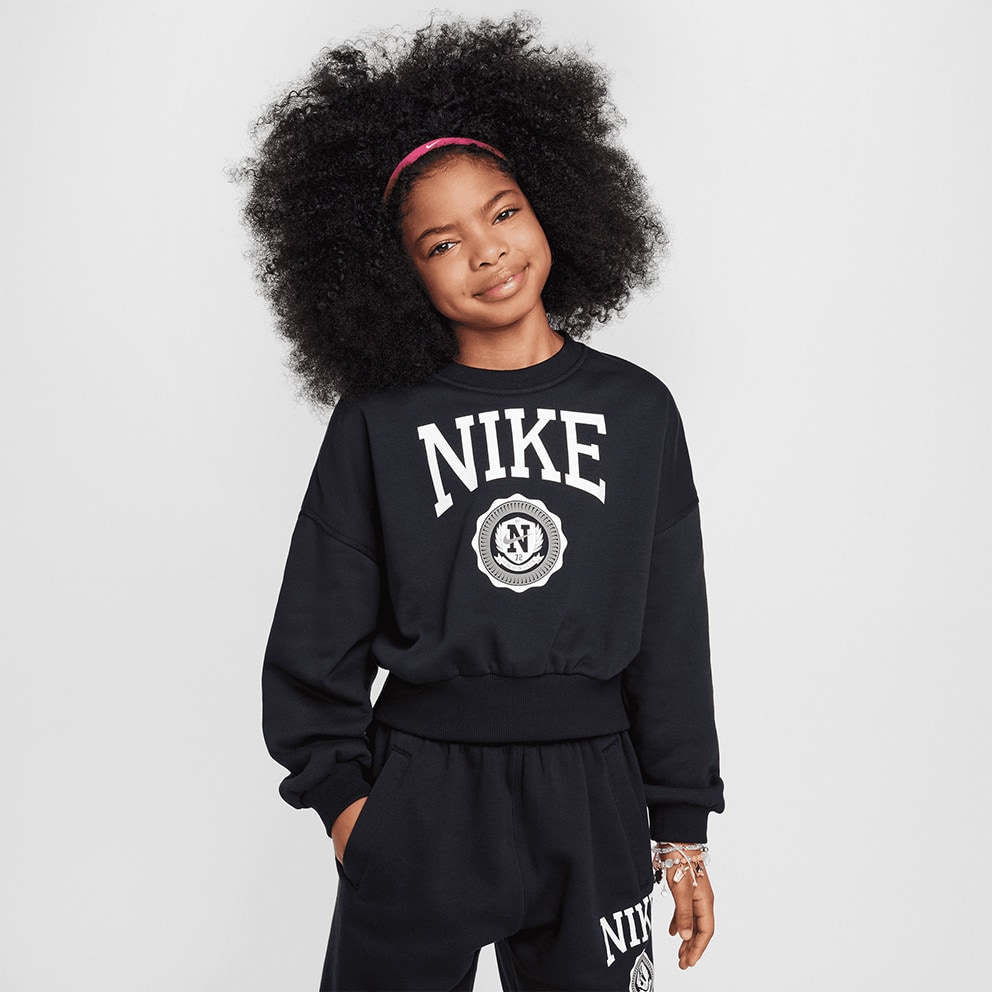 Nike Steertwear Club Flee Boxy Crew GX Star Παιδικό Φούτερ