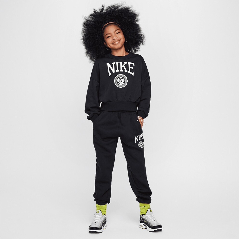 Nike Steertwear Club Flee Boxy Crew GX Star Παιδικό Φούτερ