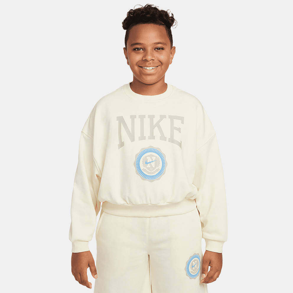Nike Steertwear Club Flee Boxy Crew GX Star Παιδικό Φούτερ