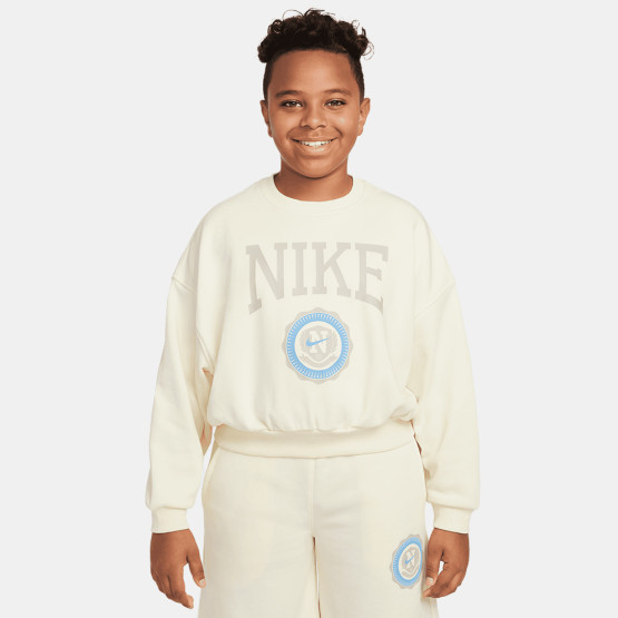 Nike Steertwear Club Flee Boxy Crew GX Star Παιδικό Φούτερ