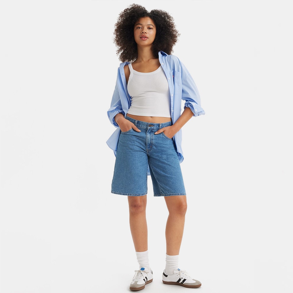 Levi's Baggy Dad Jort Dark Indigo - Flat Finish