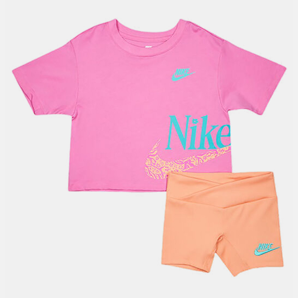 Nike Wild Flower Boxy Tee Short Set