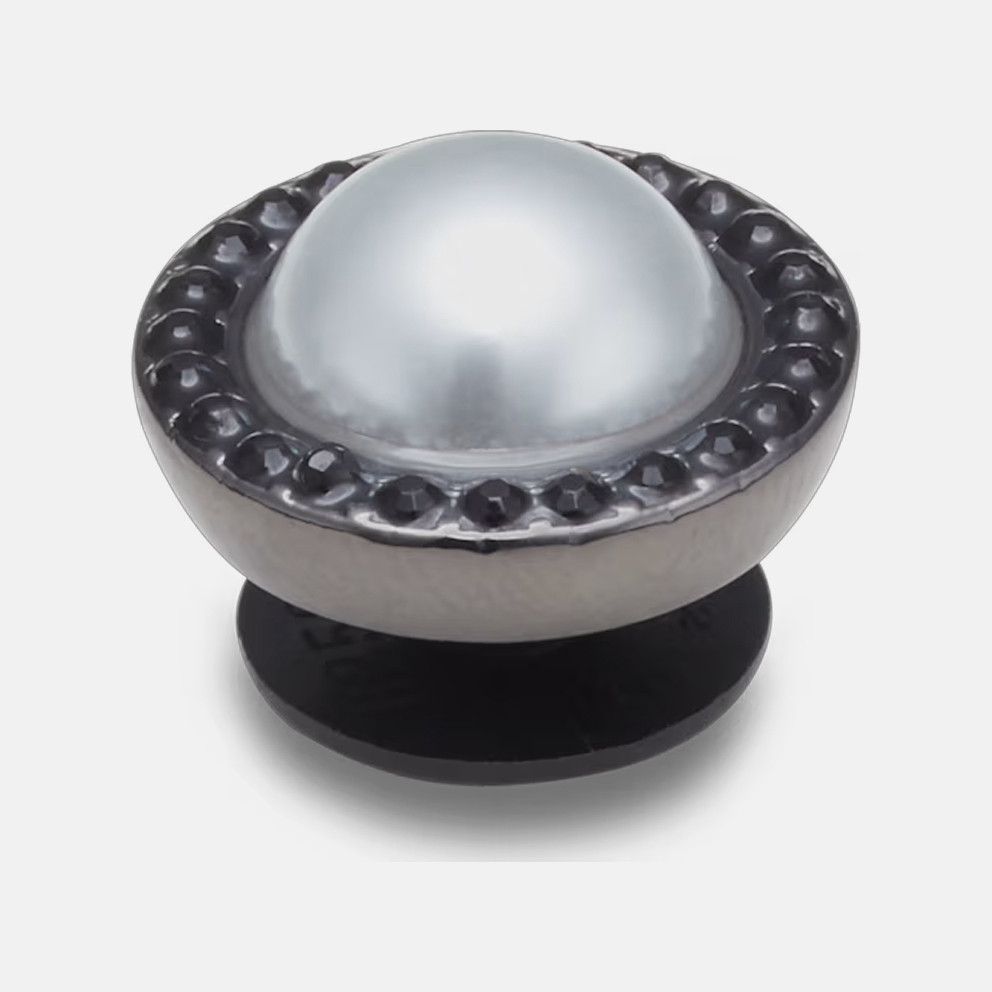 Crocs Jibbitz Pearl with Black Gem Base