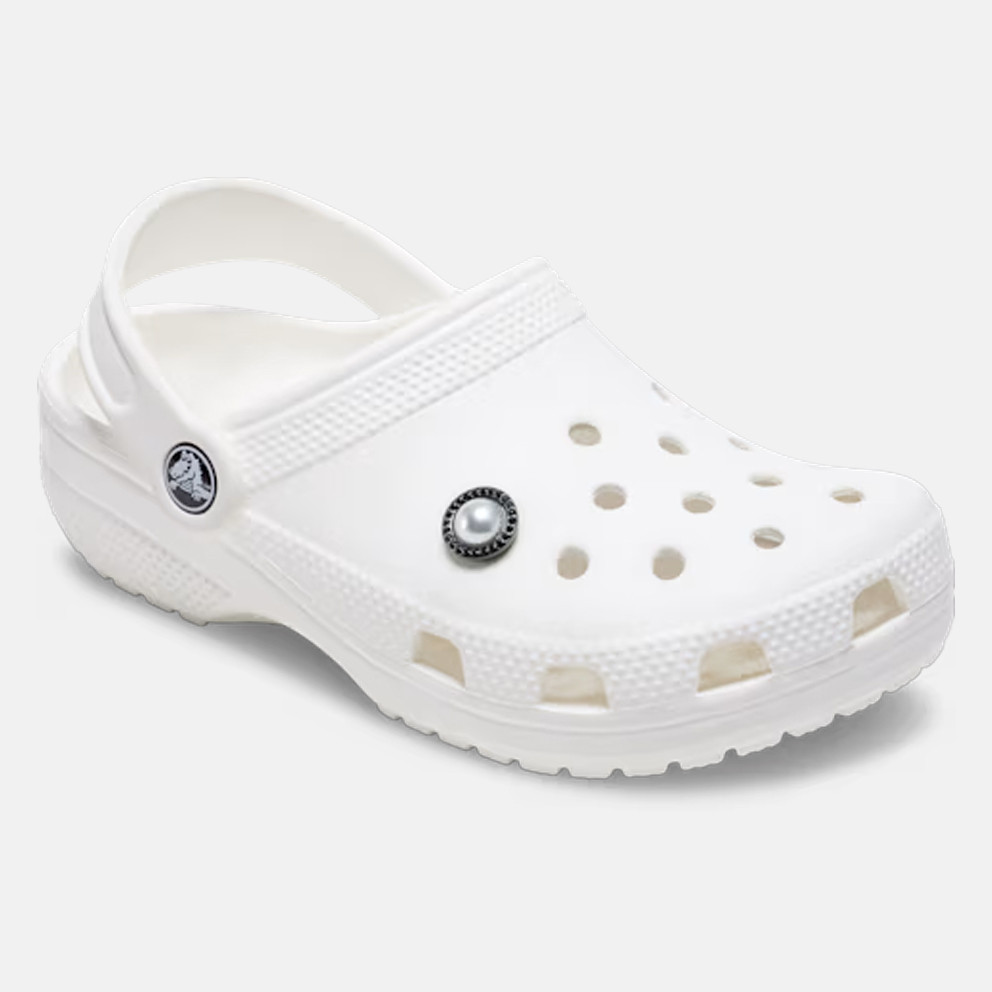 Crocs Jibbitz Pearl with Black Gem Base