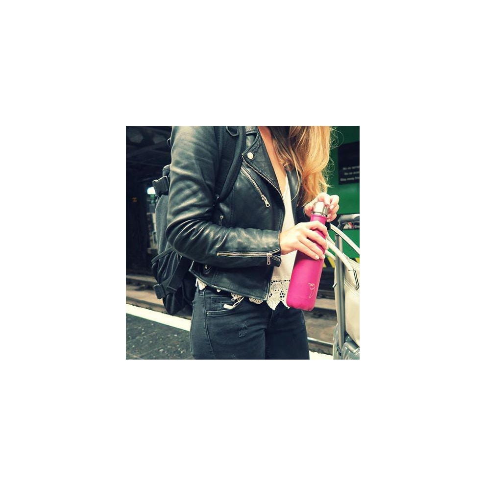 Chilly's Matte Pink Ανοξείδωτο Μπουκάλι Θερμός 0,5 L