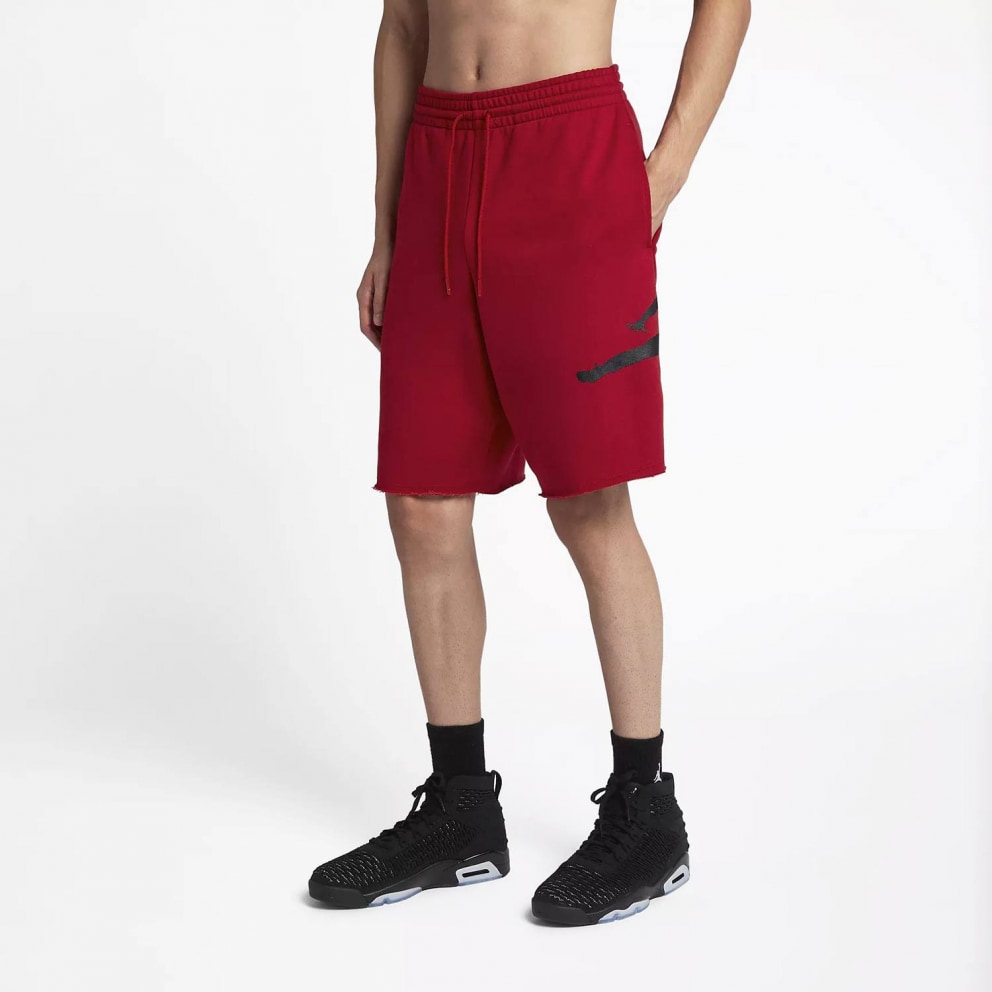 jordan jumpman logo fleece shorts